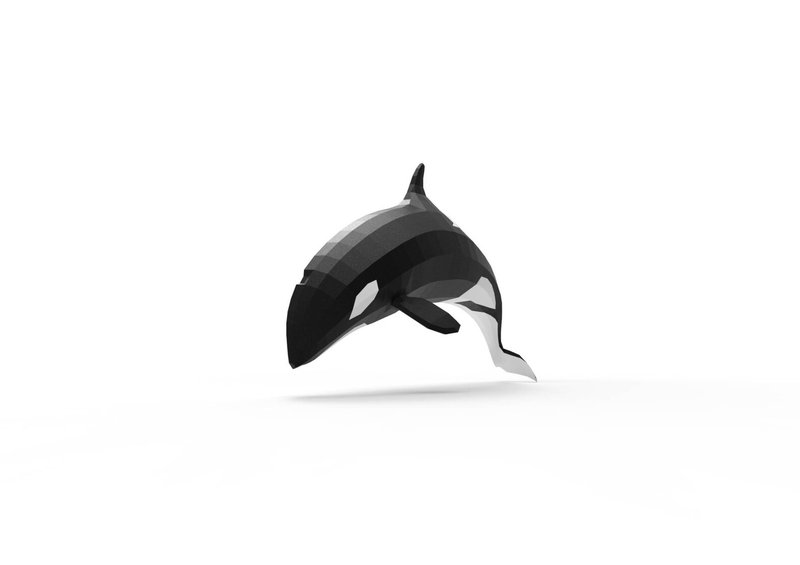 Orca 3D Paper Sculpture (by Creative Fabrica Crafts)