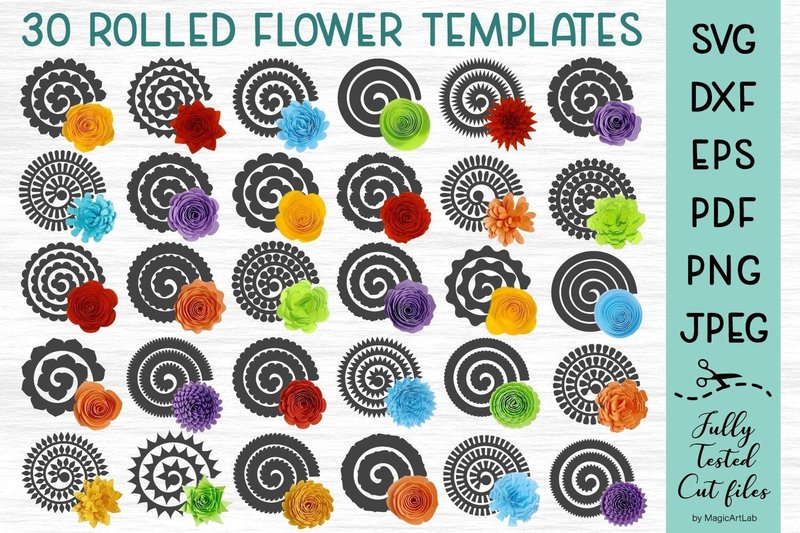 Paper Flowers Bundle (by MagicArtLab)