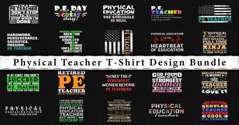 PE Teacher Graphic Design Bundle (by svgdecor)