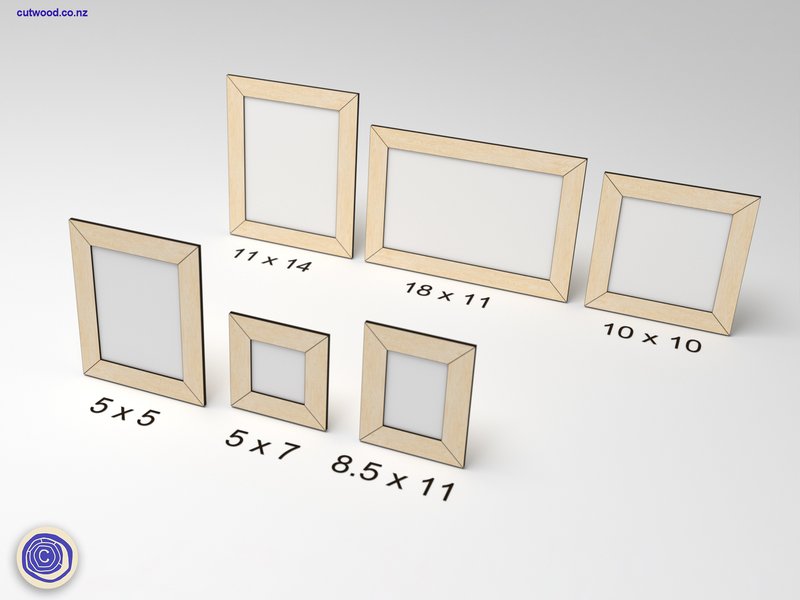Picture Frame Set - Laser Cut Files (by Cutwood)