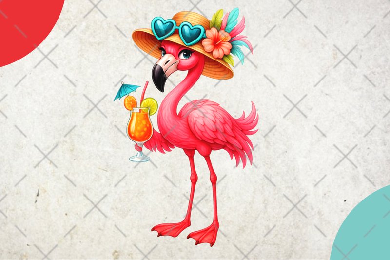 Ready for Summertime Beach Flamingo PNG (by benbouselham.lamia100)