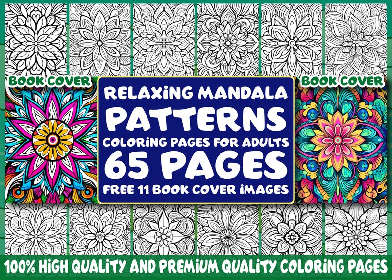 Relaxing Mandala Patterns Coloring Pages (by GoLdeN ArT)