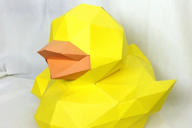Rubber Duck Paper Sculpture (by Creative Fabrica Crafts)
