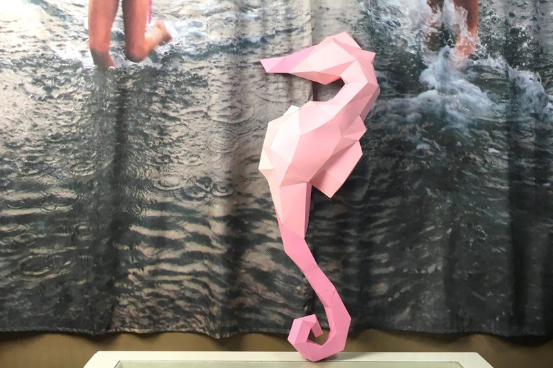 Seahorse Paper Sculpture (by Creative Fabrica Crafts)