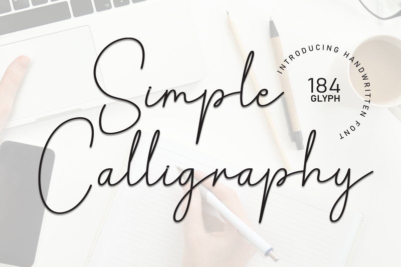 Simple Calligraphy (by andikastudio)