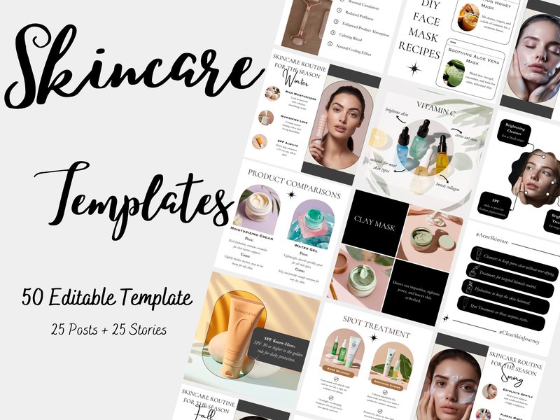 Skincare Coaching Instagram Template (by iam.ntnq42)
