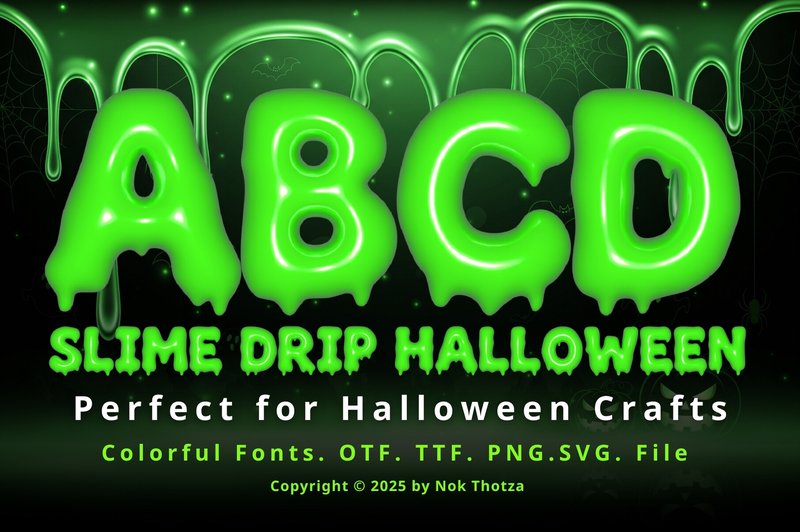 Slime Drip Halloween (by NN-Font Design)