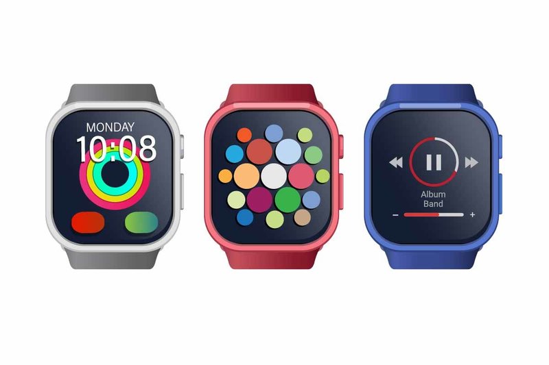 Smartwatch with Ui Icon Set Illustration (by aryo.hadi)