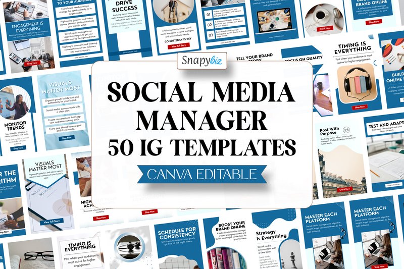 Social Media Canva Instagram Story (by SnapyBiz)