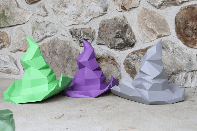 Sorcerer's Hat Paper Sculpture (by Creative Fabrica Crafts)