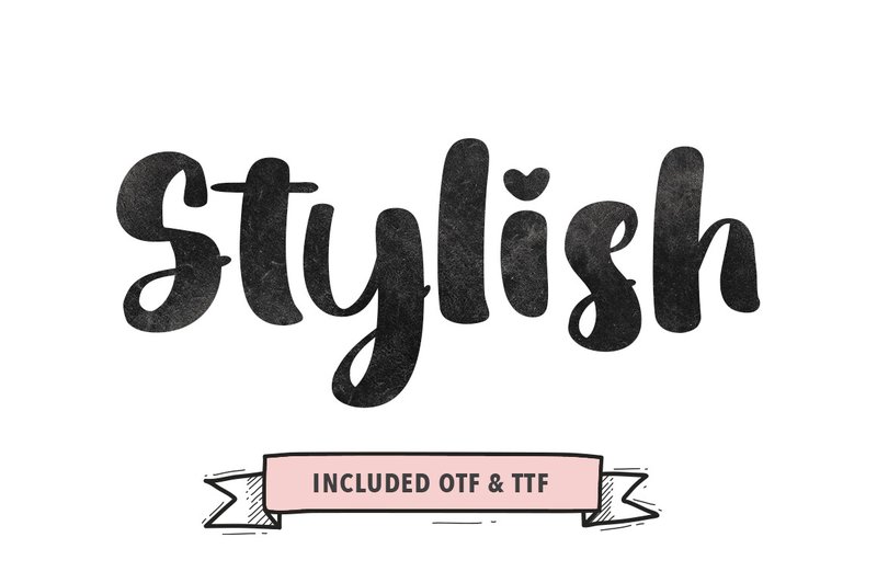 Stylish Brush (by Pretty Glyphs)