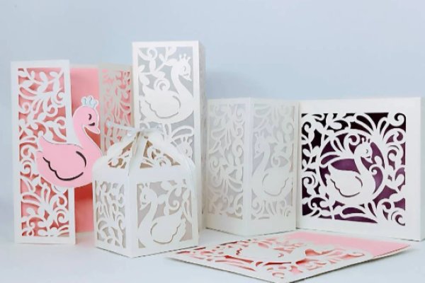 Swan Wedding Set (by 3D SVG Crafts)