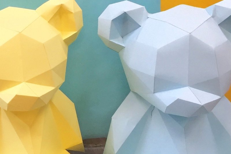 Teddy Bear Paper Sculpture (by Creative Fabrica Crafts)