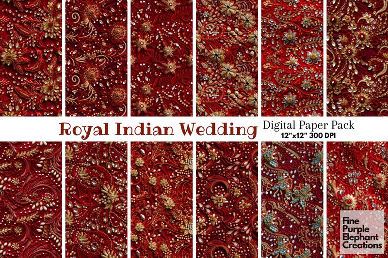 Traditional Indian Wedding Hindu Pattern (by finepurpleelephant)