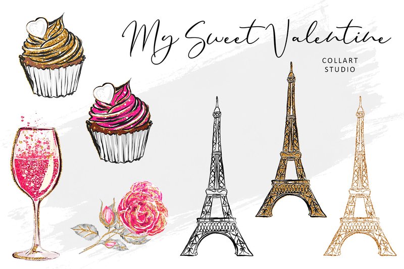 Valentine's Day Illustrations, Love (by collartstudio)