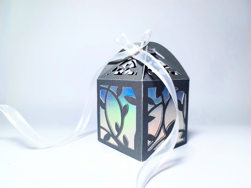 Vine Leaf Wedding Gift Box (by 3D SVG Crafts)