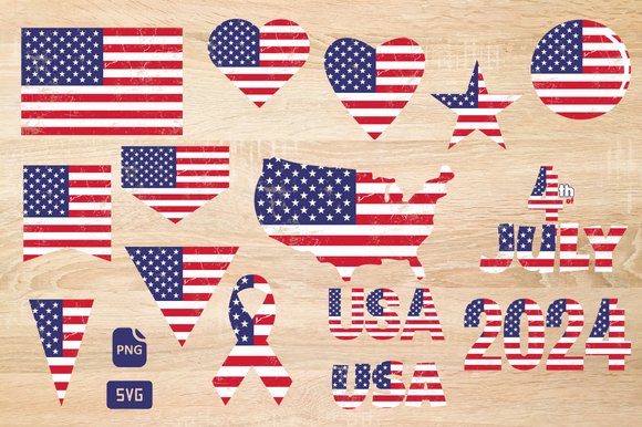 Vintage American Flag Designs (by Claustronautas)
