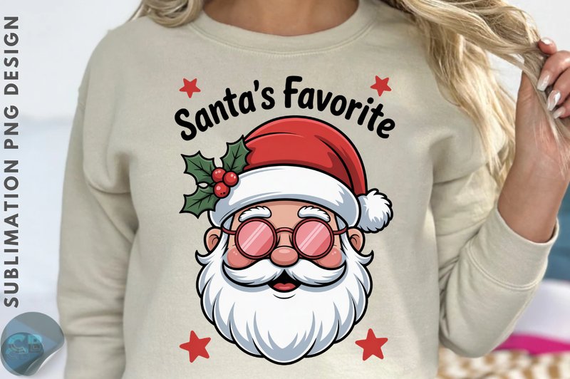 Vintage Christmas PNG Santa Sublimation (by Crafts SVG)