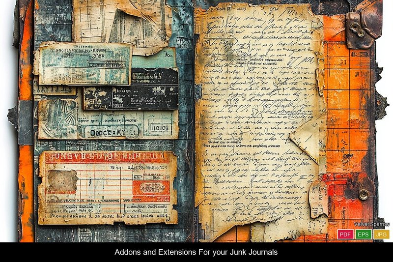 Vintage Writing & Paper Scraps Ephemera (by Velvet.Sparrow)
