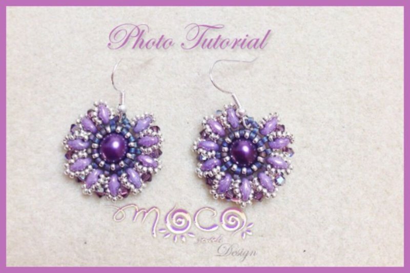 Violet Earrings (by Monica Corsaro)