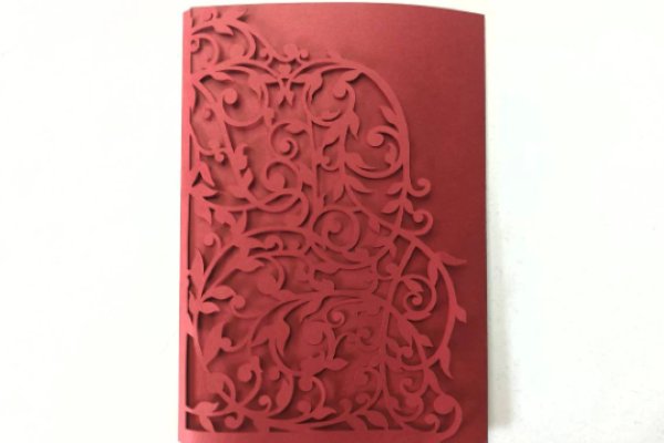 Wedding Swirls Fold Pocket Card (by 3D SVG Crafts)