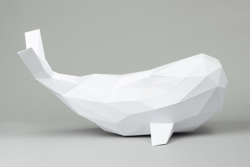 Whale Paper Sculpture (by Creative Fabrica Crafts)