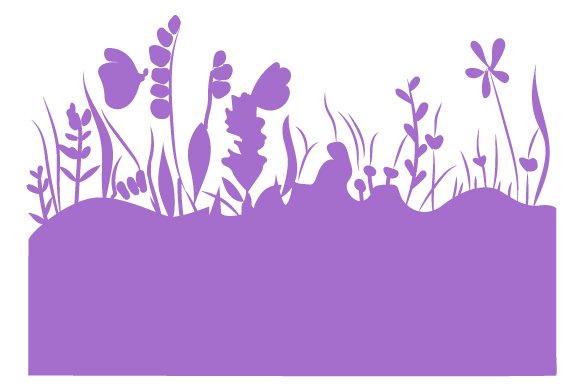 Wildflower Meadow Silhouette (by Creative Fabrica Crafts)