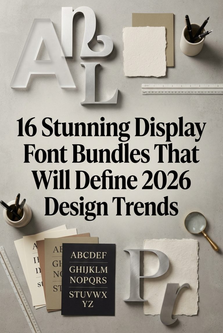 16 Stunning Display Font Bundles That Will Define 2026 Design Trends ...