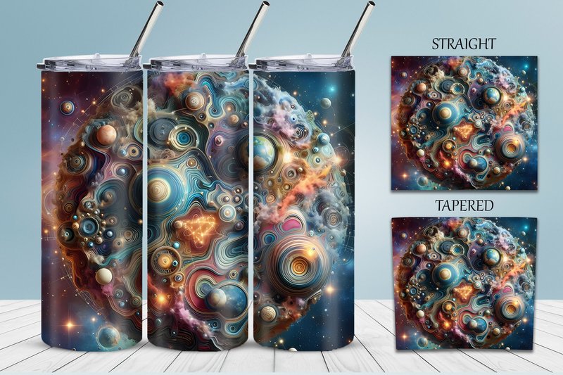 3D Galaxy Illusion Tumbler Sublimation (by Venatus Designs)