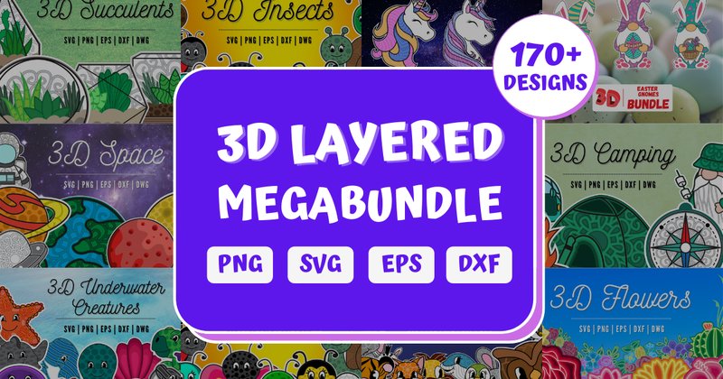 3D Layered SVG Bundle (by SvgOcean)