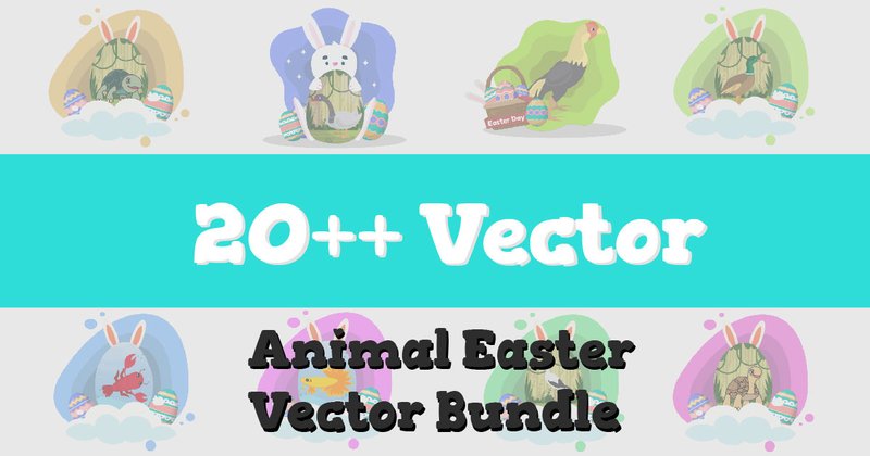 Animal Easter Vector Bundle
