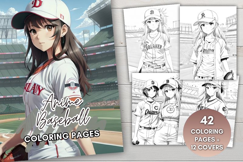 Anime Baseball Coloring Pages