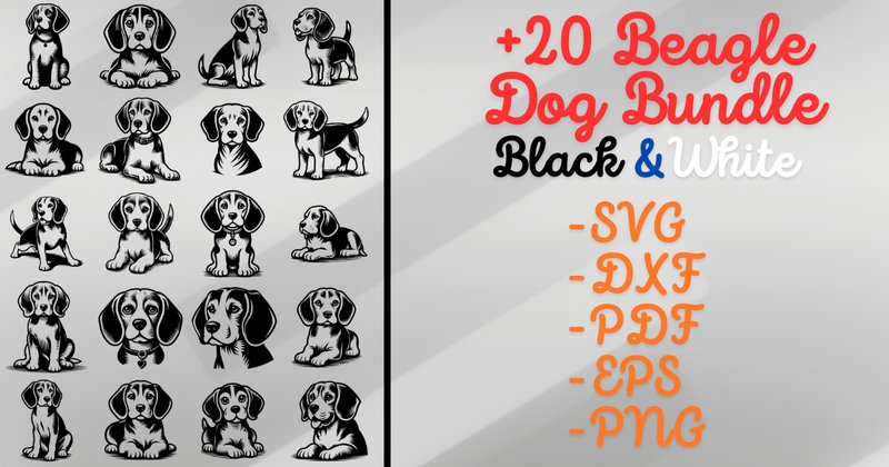 Beagle Dog SVG Bundle (by Artful Assetsy)