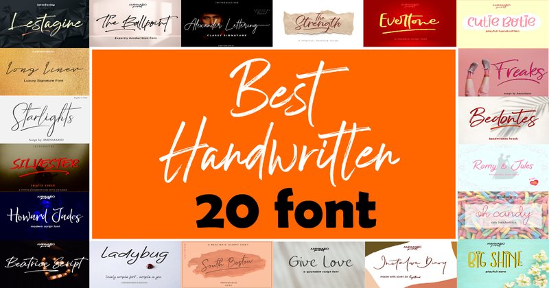 Best Handwritten Font Bundle (by aminmario)