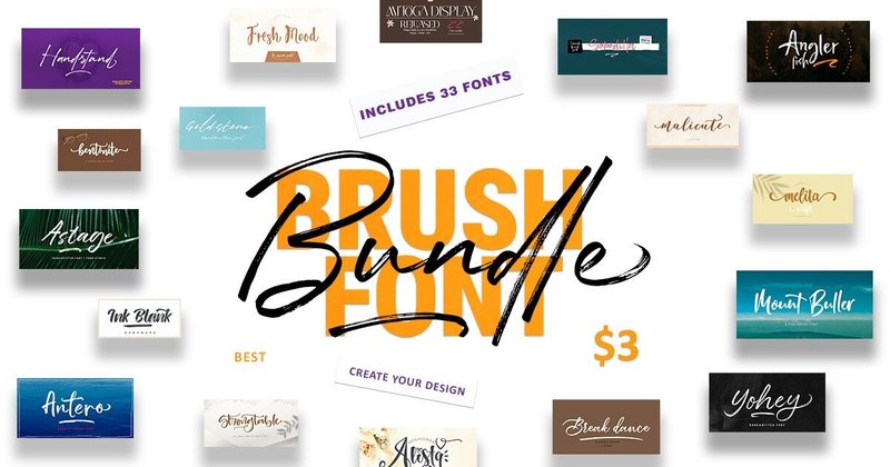 Brush Font Bundle (by Franstudio)