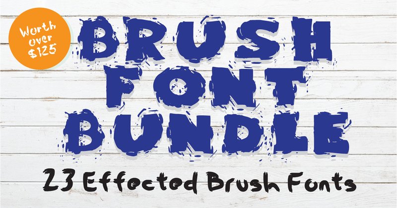 Brush Font Bundle (by GraphicsBam Fonts)