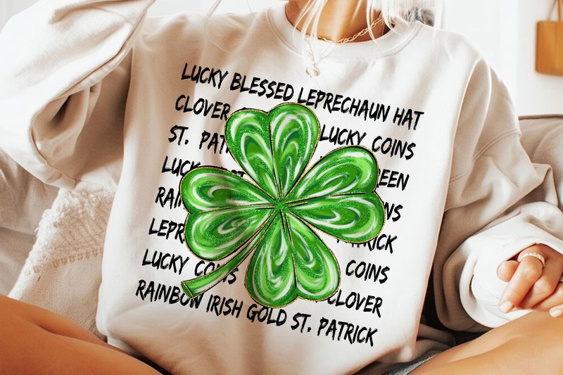 Brushstroke Coquette Saint Patricks Day (by Hello December)