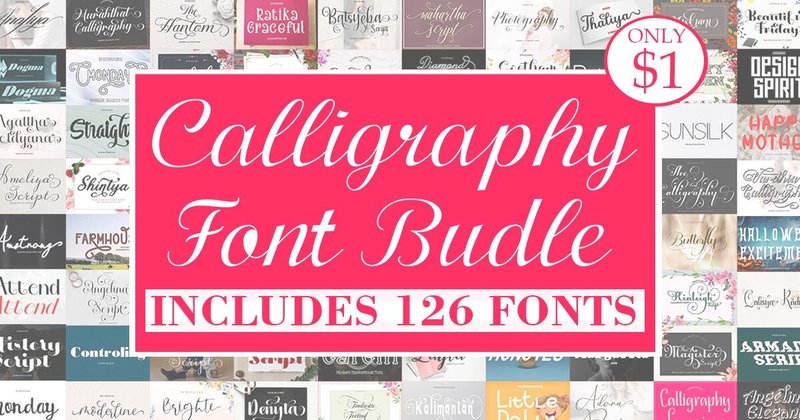 Calligraphy Font Bundle (by Shape Studio)
