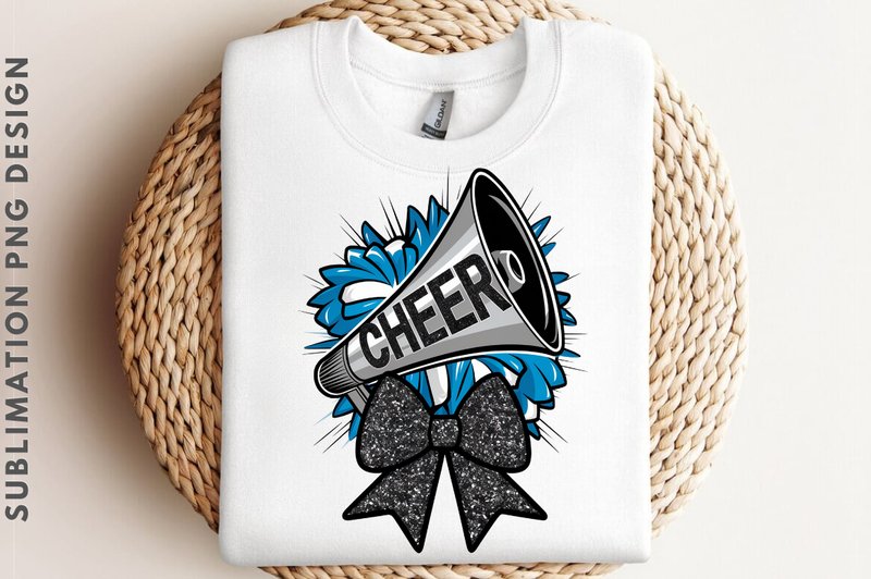 Cheer Bow and Glitter Pom Poms Png (by Crafts SVG)