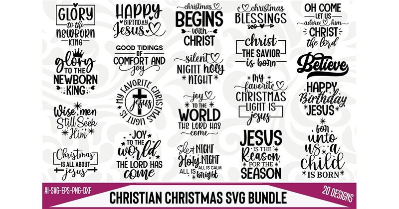 Christian Christmas SVG Bundle (by creativemim2001)