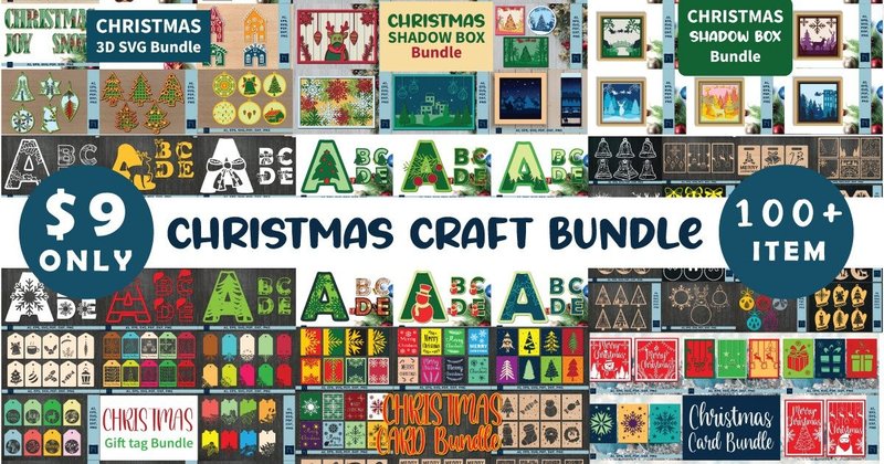 Christmas Craft 3D SVG Mega Bundle (by NGISED)