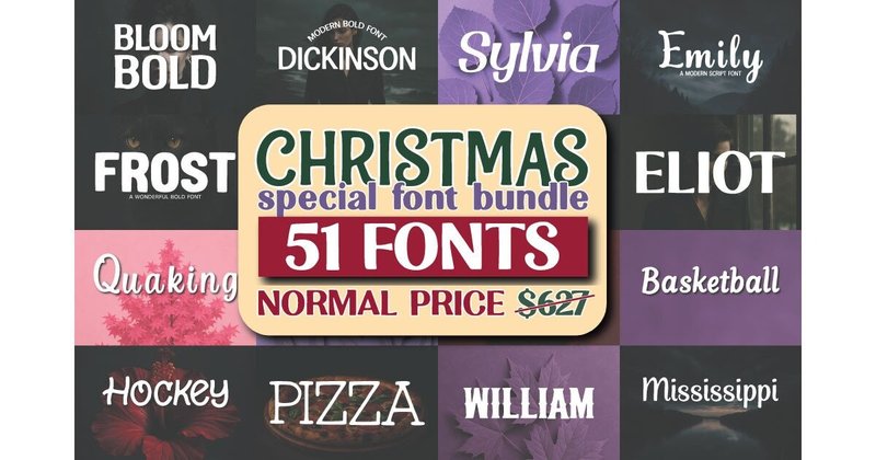 Christmas Special Font Bundle by OliviaFontCo