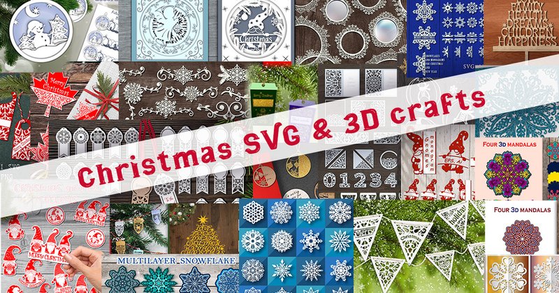 Christmas SVG and 3D Crafts Bundle (by Светлана Зиновьева)