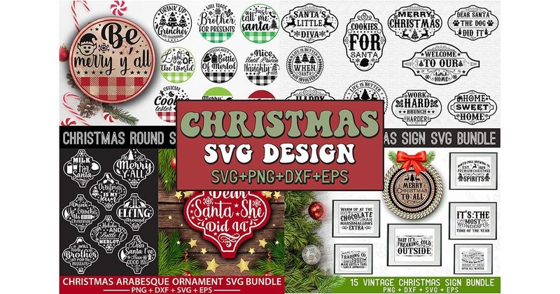 Christmas SVG Design Bundle (by cherrydesign)