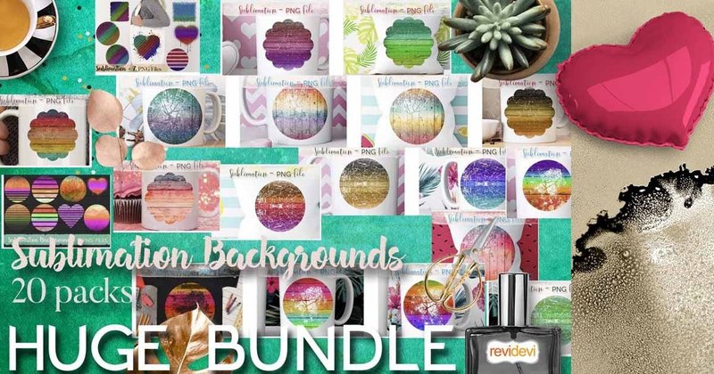 Distressed Circle Sublimation Big Bundle (by Revidevi)