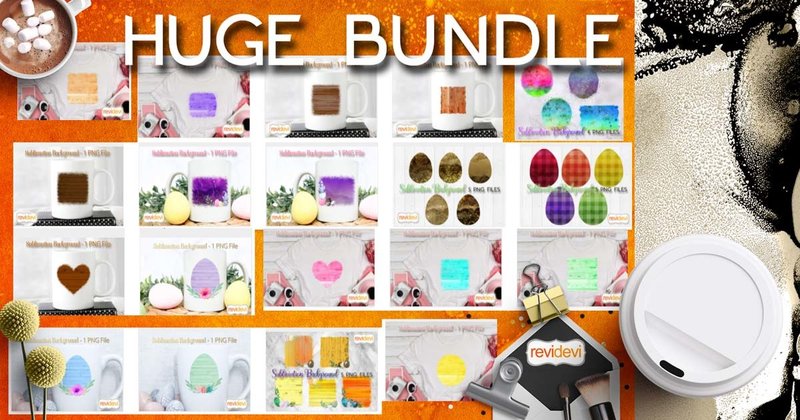 Easter Sublimation Backgrounds Bundle (by Revidevi)