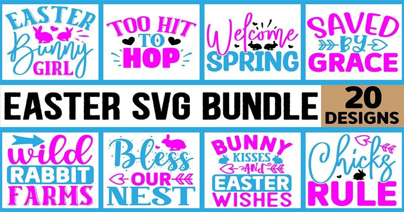 Easter SVG T-Shirt Designs Bundle (by MK_Design Store)