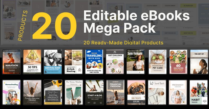 Editable EBooks Mega Bundle (by Makii)