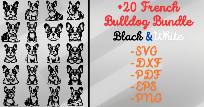 French Bulldog SVG Bundle (by Artful Assetsy)