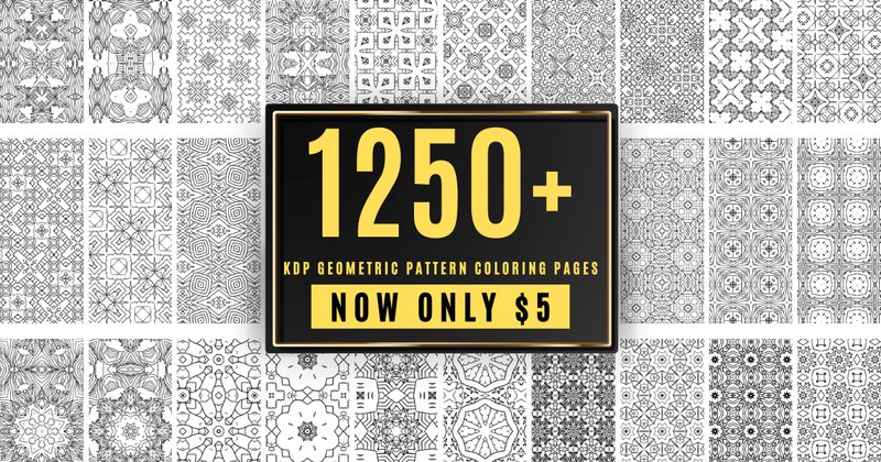 Geometric Pattern Coloring Pages Bundle (by MH Creation House)